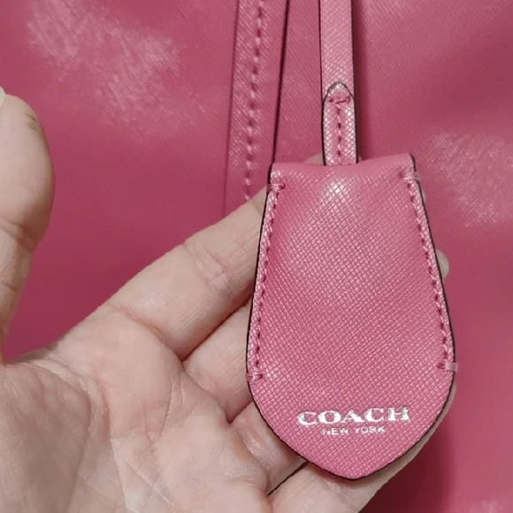 SALE! Authentic Coach Peyton Saffiano Cora Leather Domes Satchel W Strap - Picture 3 of 14